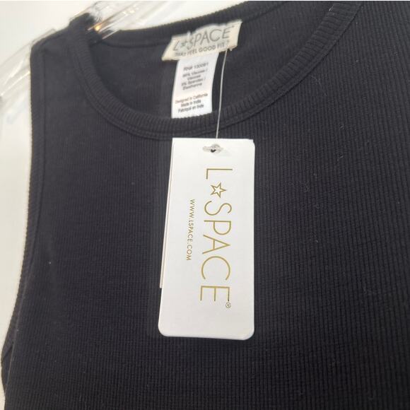 NWT L*Space Ryan Tank Mini Dress – Black – Women’s Small - Picture 4 of 8